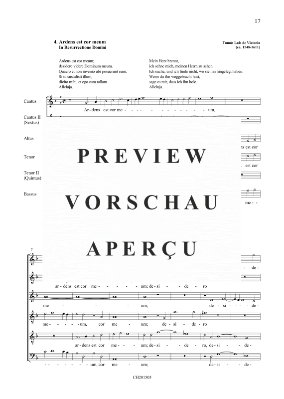 Produktgalerie: Seite 2 von 5 Ardens est cor meum, , Gemischter Chor 5-stimmig