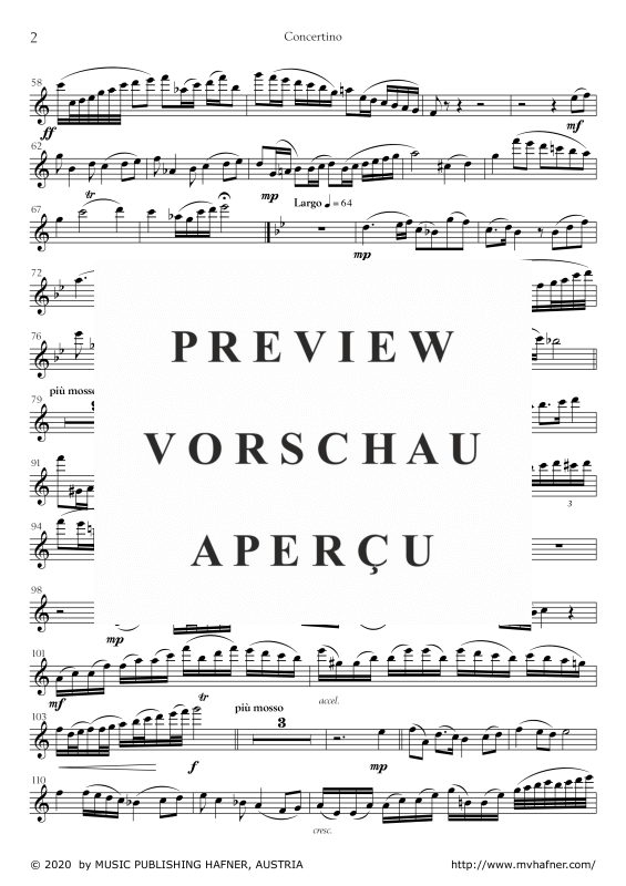 Product gallery: Page 5 of 11 Concertino, , (flute and piano)