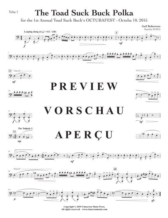 Product gallery: Page 9 of 10 Toad Suck Buck Polka, The , , (Tuba Quartett EETT)