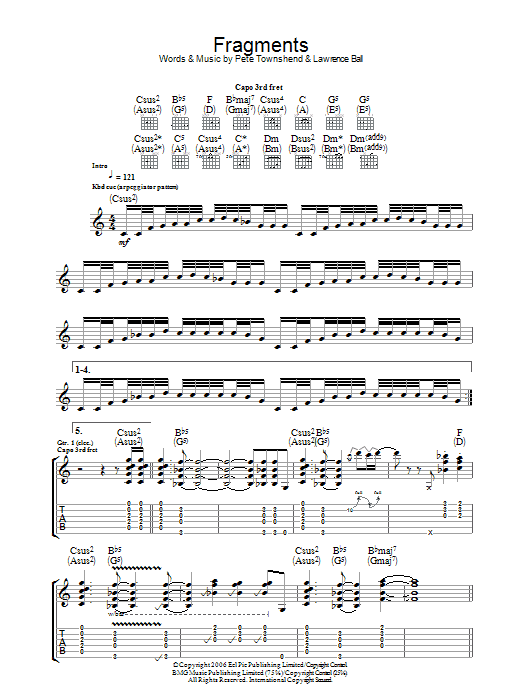 Produktgalerie: Seite 1 von 1 Fragments, The Who, Gitarre