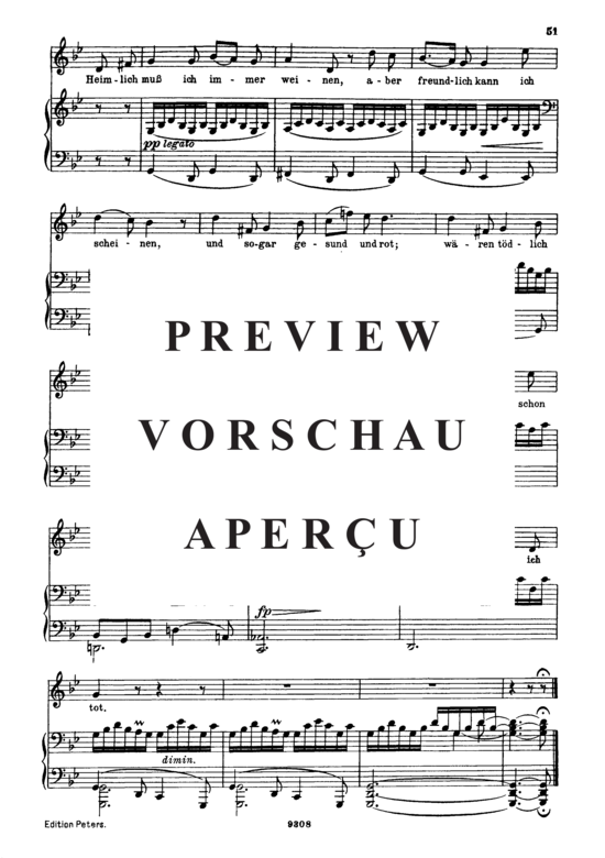 Product gallery: Page 4 of 4 An Mignon D.161 Über Tal und Fluß, , High Voice and Piano