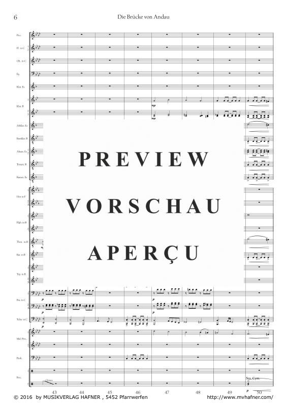 Product gallery: Page 11 of 11 Die Brücke von Andau, , (large wind orchestra)