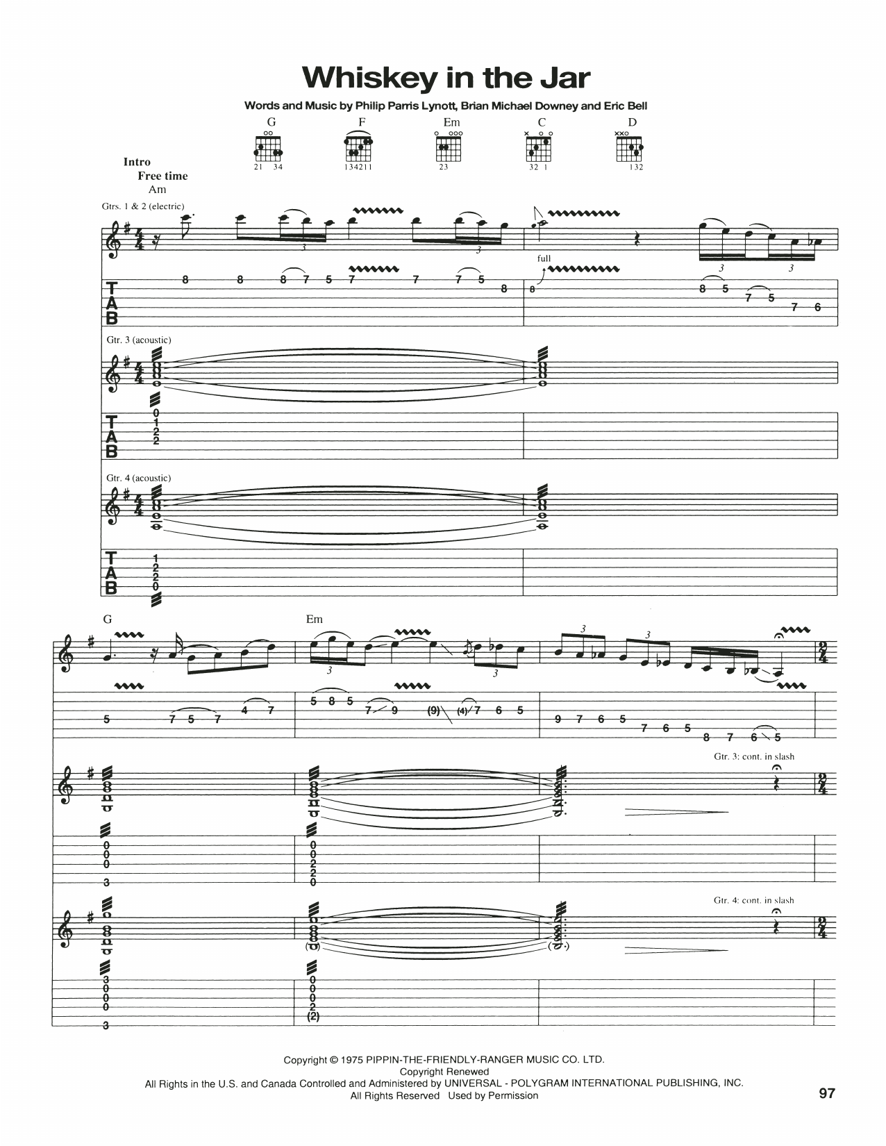 Produktbild zu:  Whiskey In The Jar - Thin Lizzy