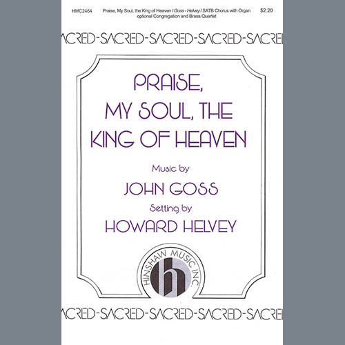 Product picture to: Praise, My Soul, The King of Heaven (arr. Howard Helvey)