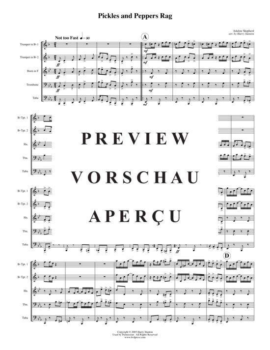 Produktgalerie: Seite 2 von 15 Pickles and Peppers , , (Blechbläserquintett)