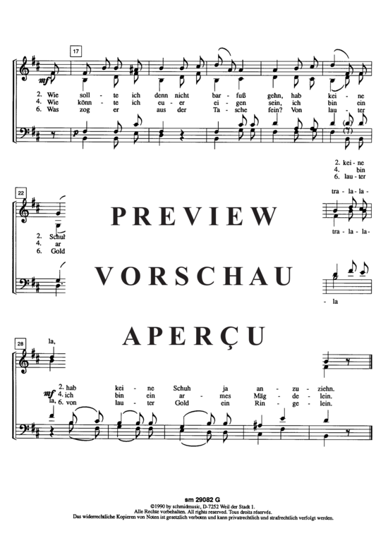 gallery: Feinsliebchen, du sollst mir nicht barfuß gehn , , (Gemischter Chor)