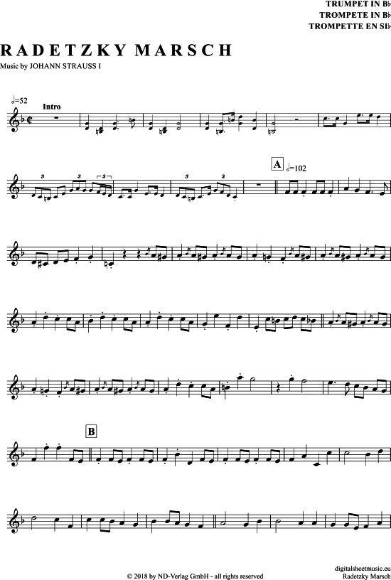 gallery: Radetzky-Marsch , , (Trompete in B)