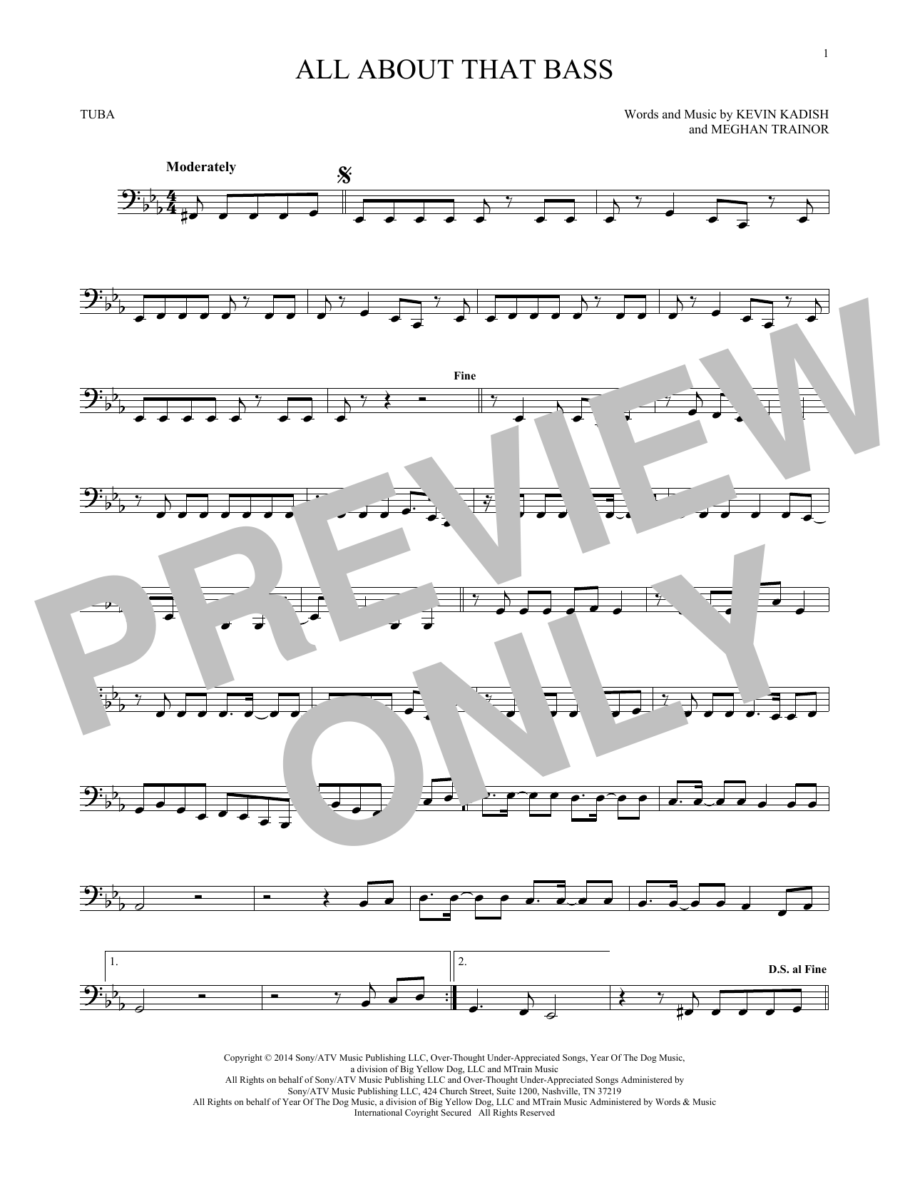 Product gallery: Page 1 of 1 All About That Bass, Meghan Trainor