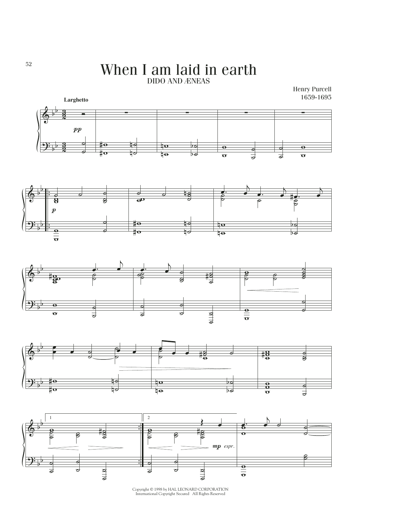 Produktbild zu: When I Am Laid In Earth