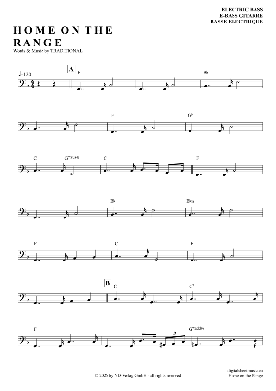Produktbild zu: Home On The RangeAmerican Folk Song