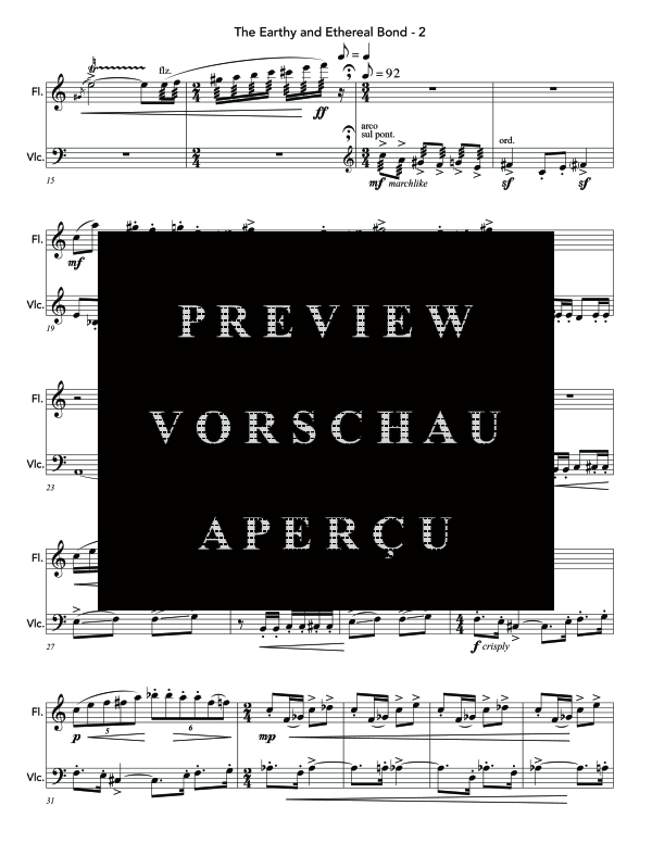 Produktgalerie: Seite 6 von 11 Earthy and Ethereal Bond, The, , (Duett Flöte und Violoncello)