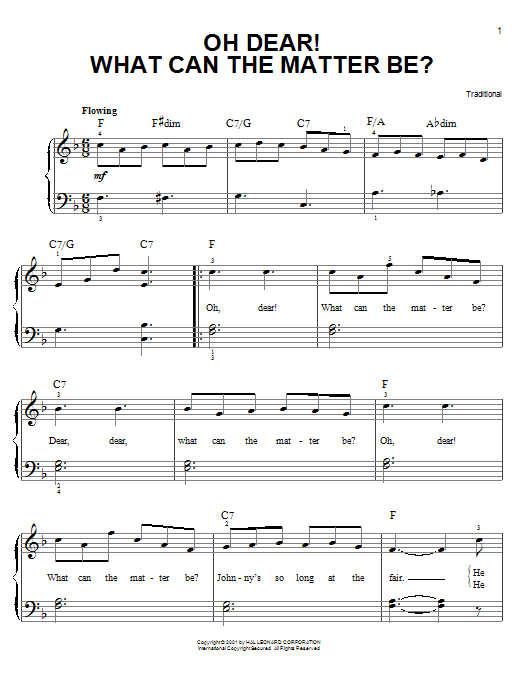 Produktgalerie: Seite 1 von 1 Oh Dear! What Can The Matter Be?, Traditional, Klavier