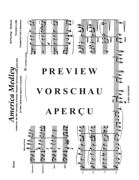 Product gallery: Page 3 of 21 American Medley , , (Tuba Quartett EETT)