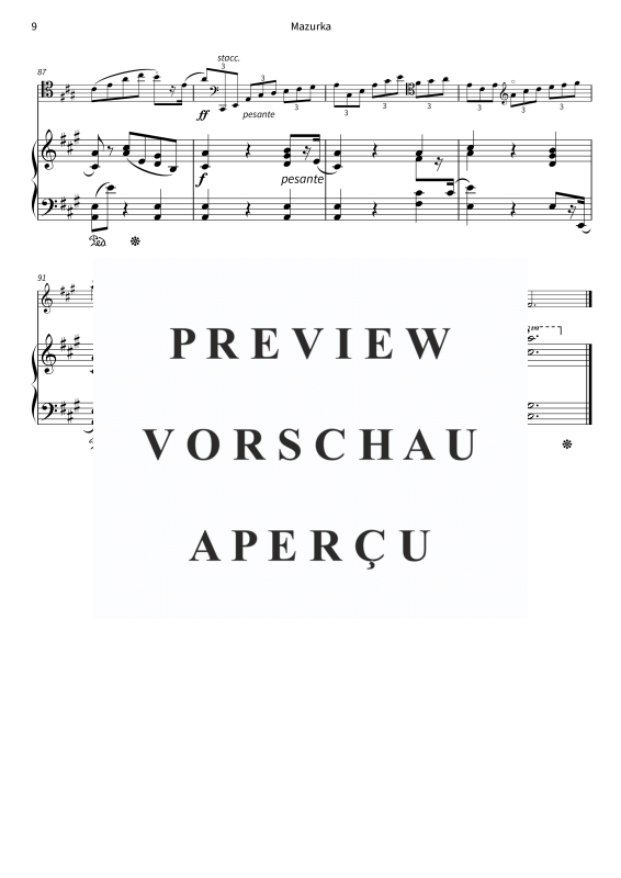 Produktgalerie: Seite 11 von 11 Vier Stücke op. 24 - Romantische Charakterstücke für Cello & Klavier - urtextnah ediert, , Violoncello und Klavier