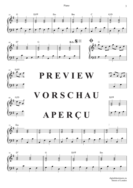 Product gallery: Page 19 of 20 The Streets of London , McTell, Ralph, (Trombone Trio + Piano)