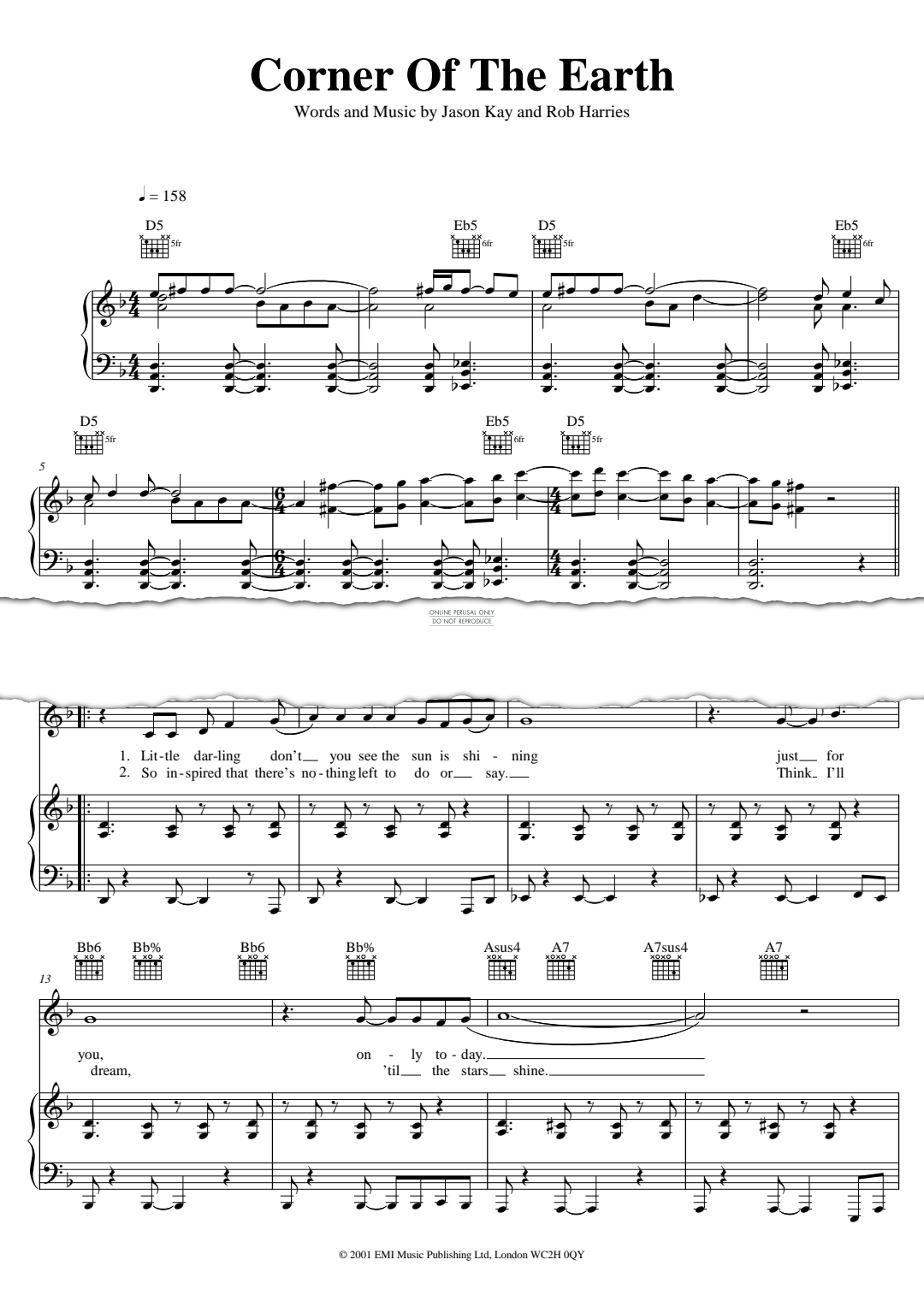 Produktgalerie: Seite 1 von 1 Corner Of The Earth, Jamiroquai, Gesang, Gitarre, Klavier