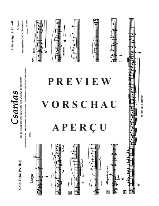 Produktgalerie: Seite 16 von 18 Csardas (Duet with Piano) , , Euphonium, Tuba und Klavier