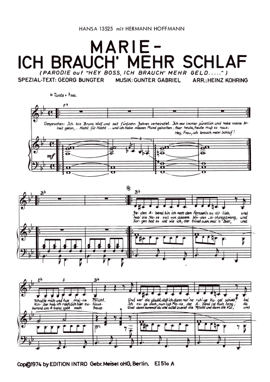 Produktbild zu: Marie, ich brauch mehr SchlafHermann Hoffmann