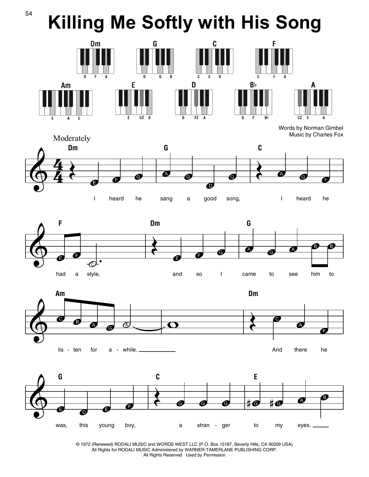 Produktbild zu: Killing Me Softly With His Song