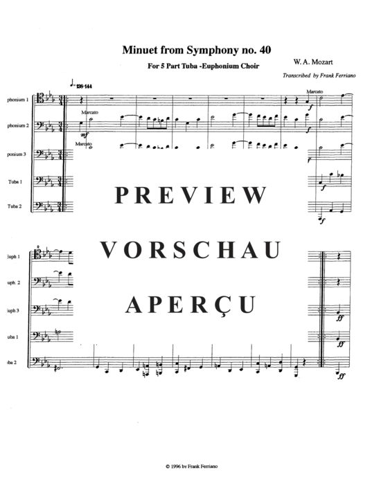 Product gallery: Page 3 of 16 Minuet , , (Tuba Quintet EEETT)