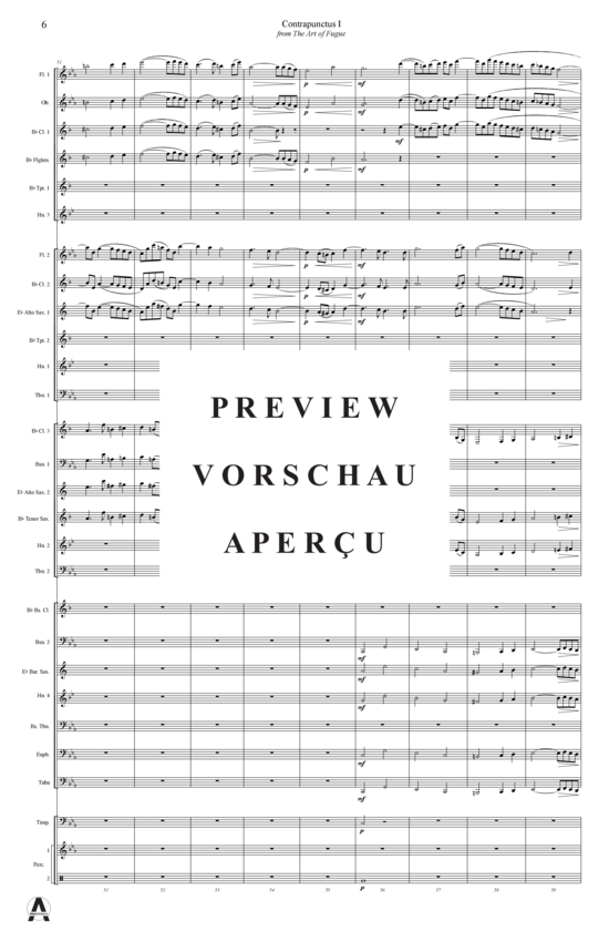 gallery: Contrapunctus 1 aus Kunst der Fuge , , (Concert Band)