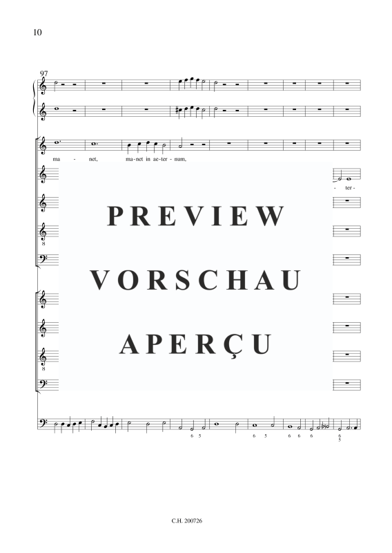gallery: Laudate Dominum , , (2 Chöre 9-stimmig, 2 Violinen und BC)