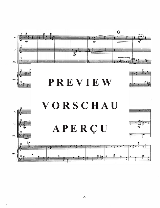 Product gallery: Page 10 of 21 Fantasy Quartet , , (flute, clarinet, bassoon and marimba)