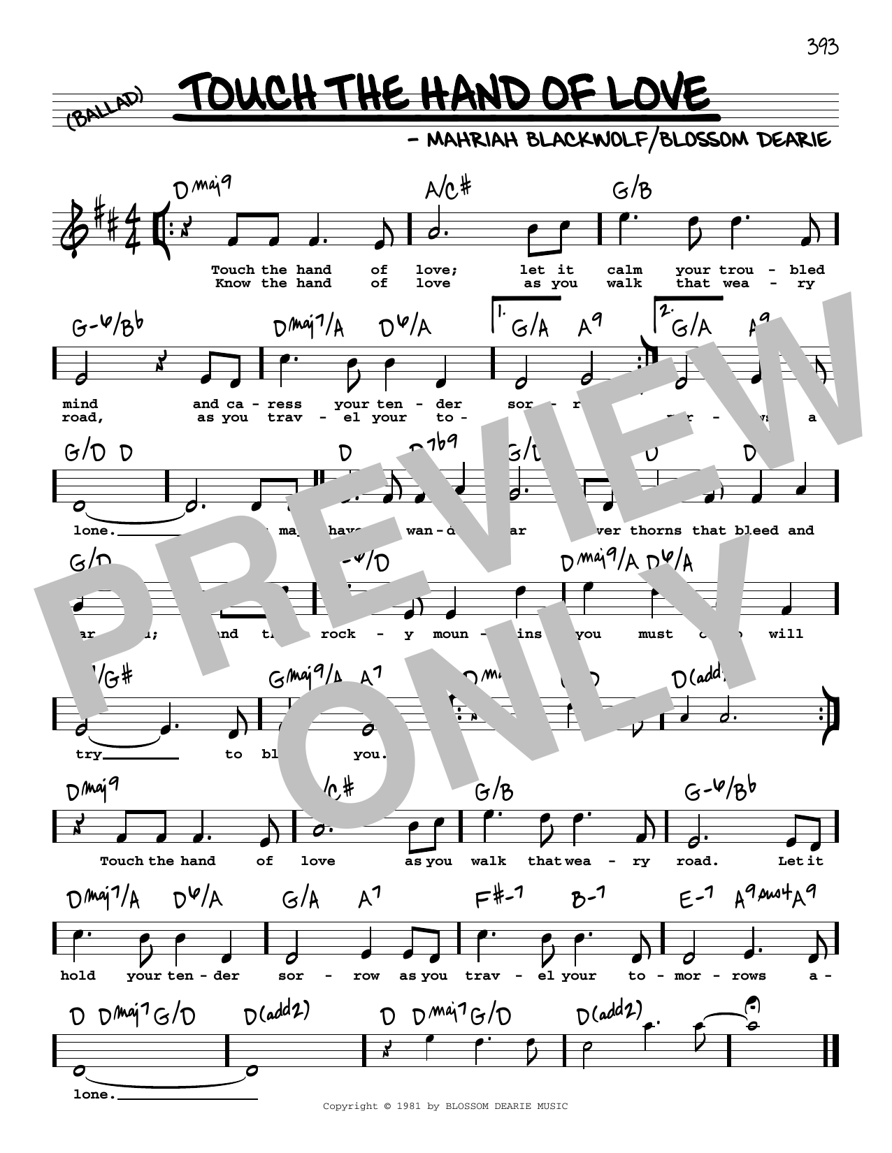Produktbild zu: Touch The Hand Of Love (High Voice)