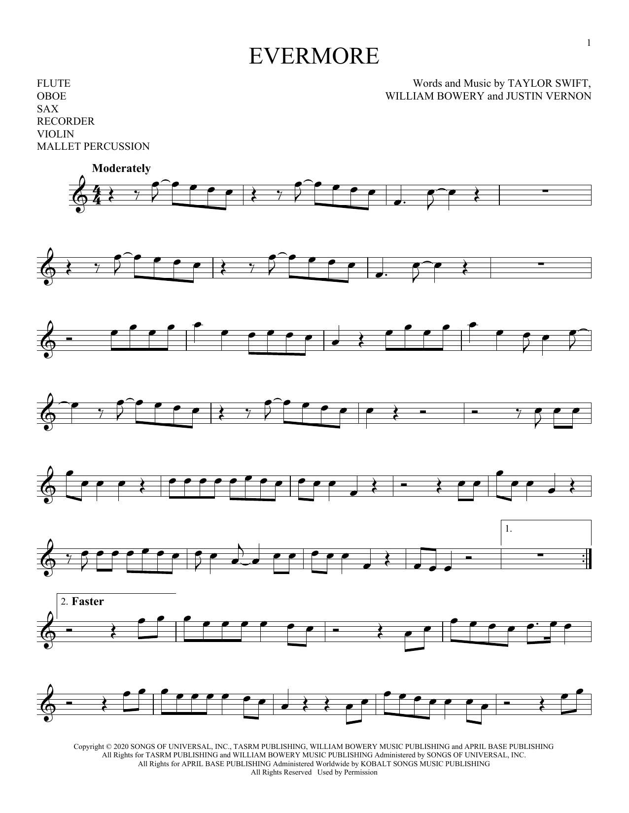 Produktbild zu: evermore (feat. Bon Iver)