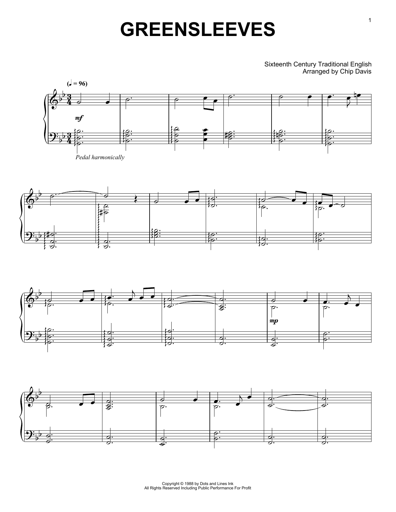 Produktbild zu: Greensleeves