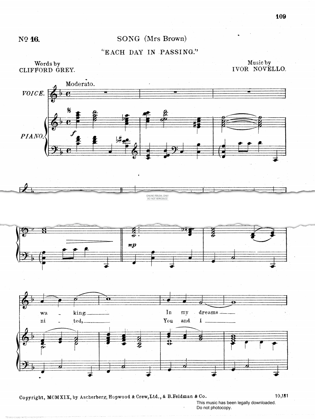 Produktbild zu: Each Day In Passing (from 'Who's Hooper?')