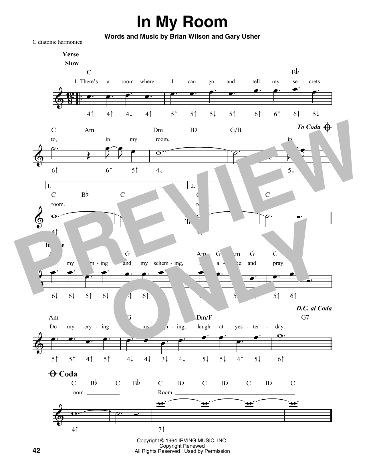 Product gallery: Page 1 of 1 In My Room, The Beach Boys