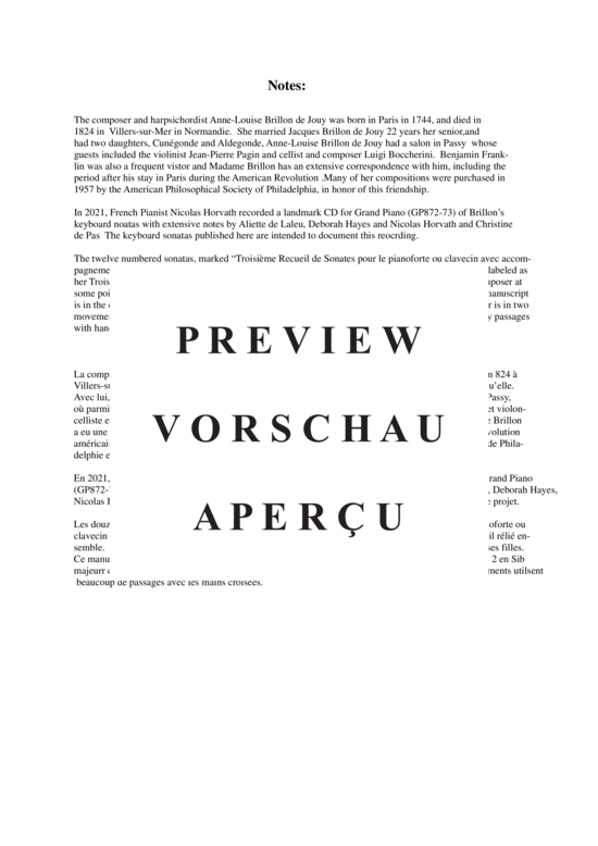 Product gallery: Page 3 of 21 Sonata no. 2 in Bb major , Horvath, Nicolas, (Klavier/Cembalo Solo)