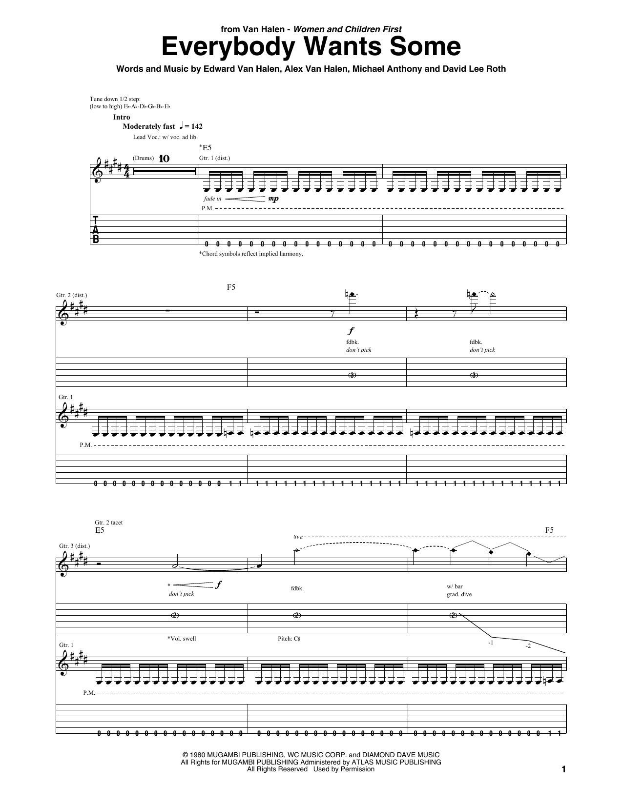 Produktgalerie: Seite 1 von 1 Everybody Wants Some, Van Halen, Gitarre