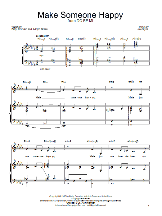 Produktbild zu: Make Someone Happy (from Do Re Mi)