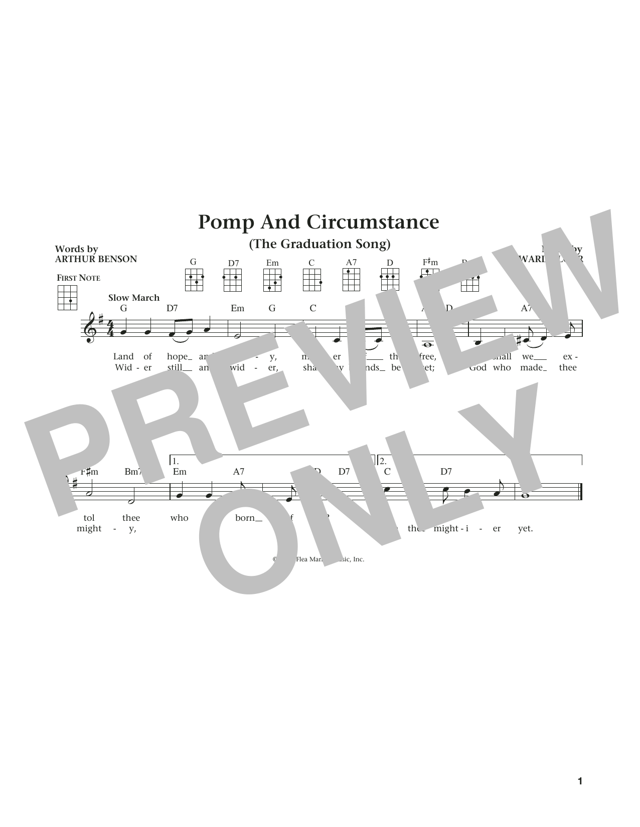 Product gallery: Page 1 of 1 Pomp And Circumstance (from The Daily Ukulele) (arr. Liz and Jim Beloff), Edward Elgar