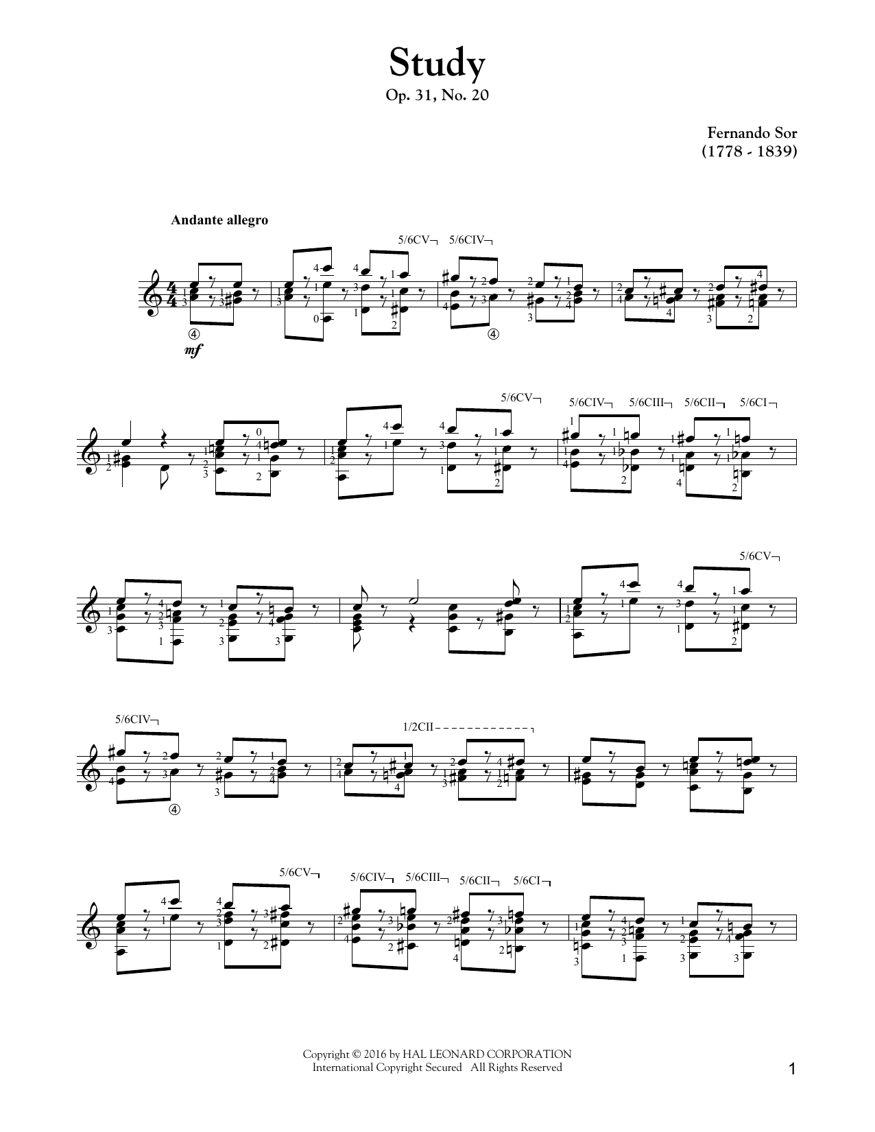 Product picture to: Study Op. 31, No. 20