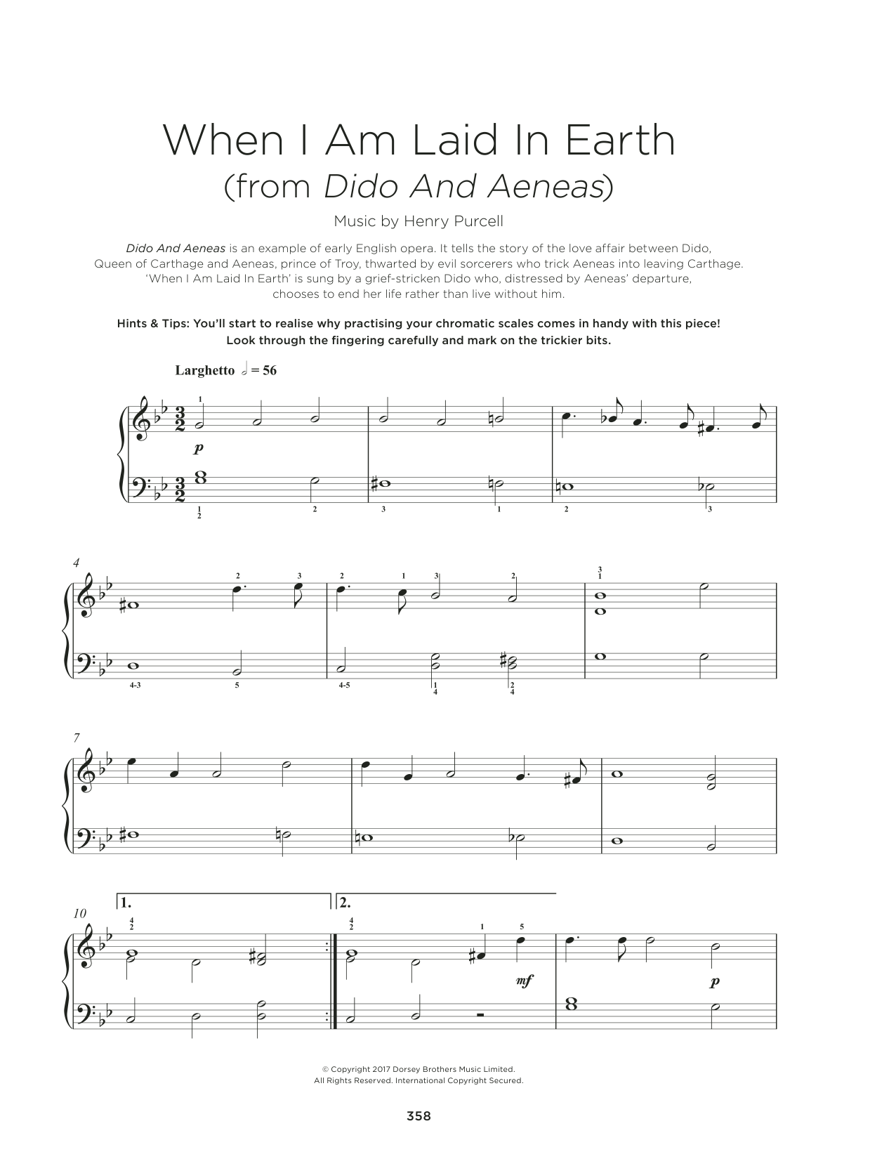 Produktbild zu:  When I Am Laid In Earth - Henry Purcell