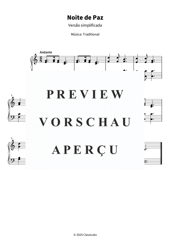 Product gallery: Page 1 of 5 Noite de Paz - Versão simplificada, , Piano Solo