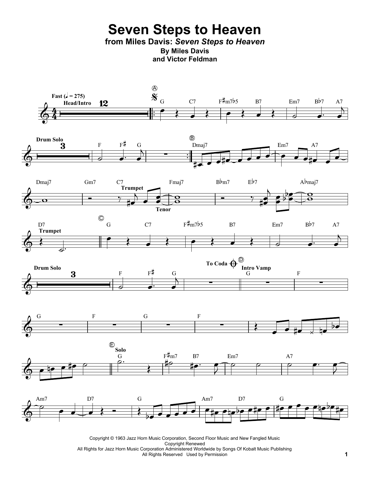 Produktgalerie: Seite 1 von 1 Seven Steps To Heaven, Miles Davis, Trompete