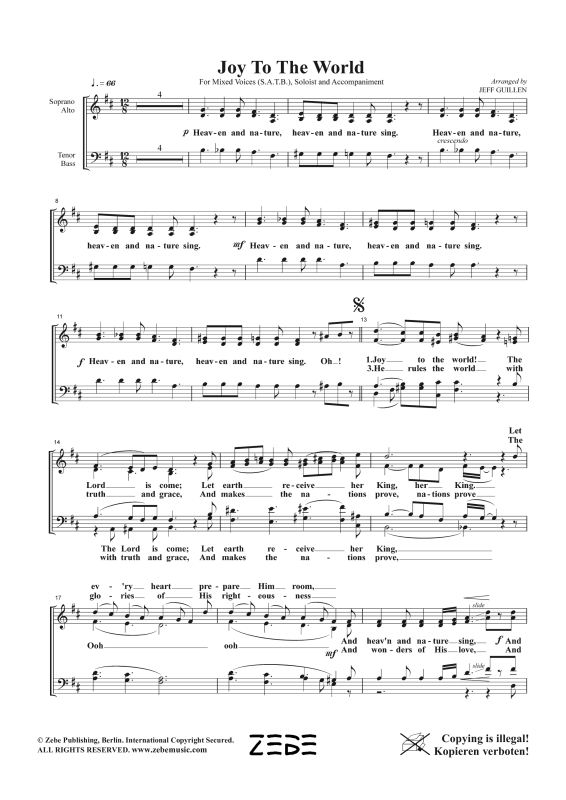 gallery: Joy To the World, , Gemischter Chor und Klavier
