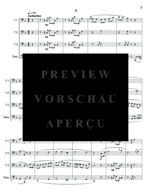 Product gallery: Page 7 of 11 Bordogni Suite, , (brass quartet 3x trombone and tuba)