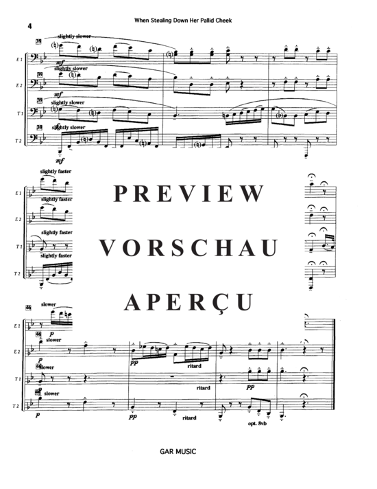 Product gallery: Page 6 of 12 When Stealing Down Her Pallid Cheek , , (Tuba Quartett EETT)