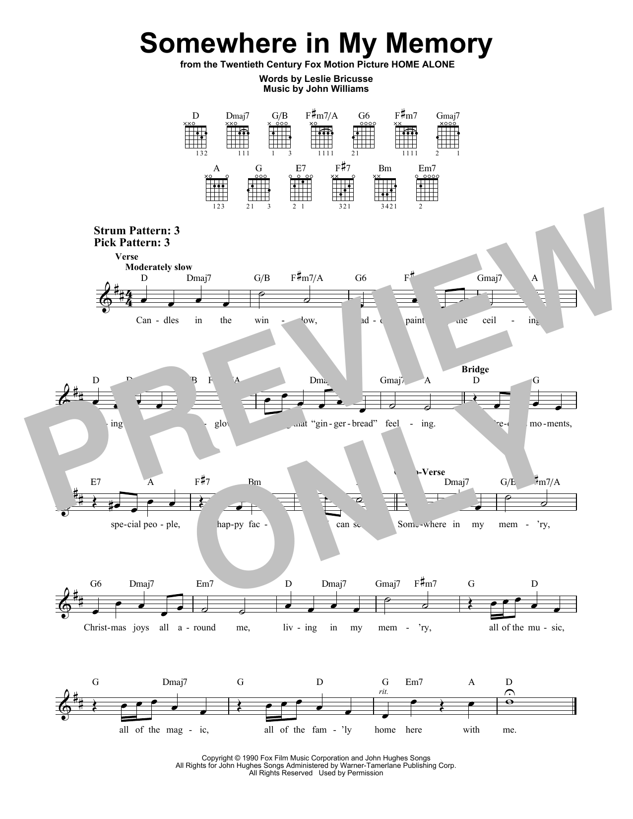 Product gallery: Page 1 of 1 Somewhere In My Memory, John Williams