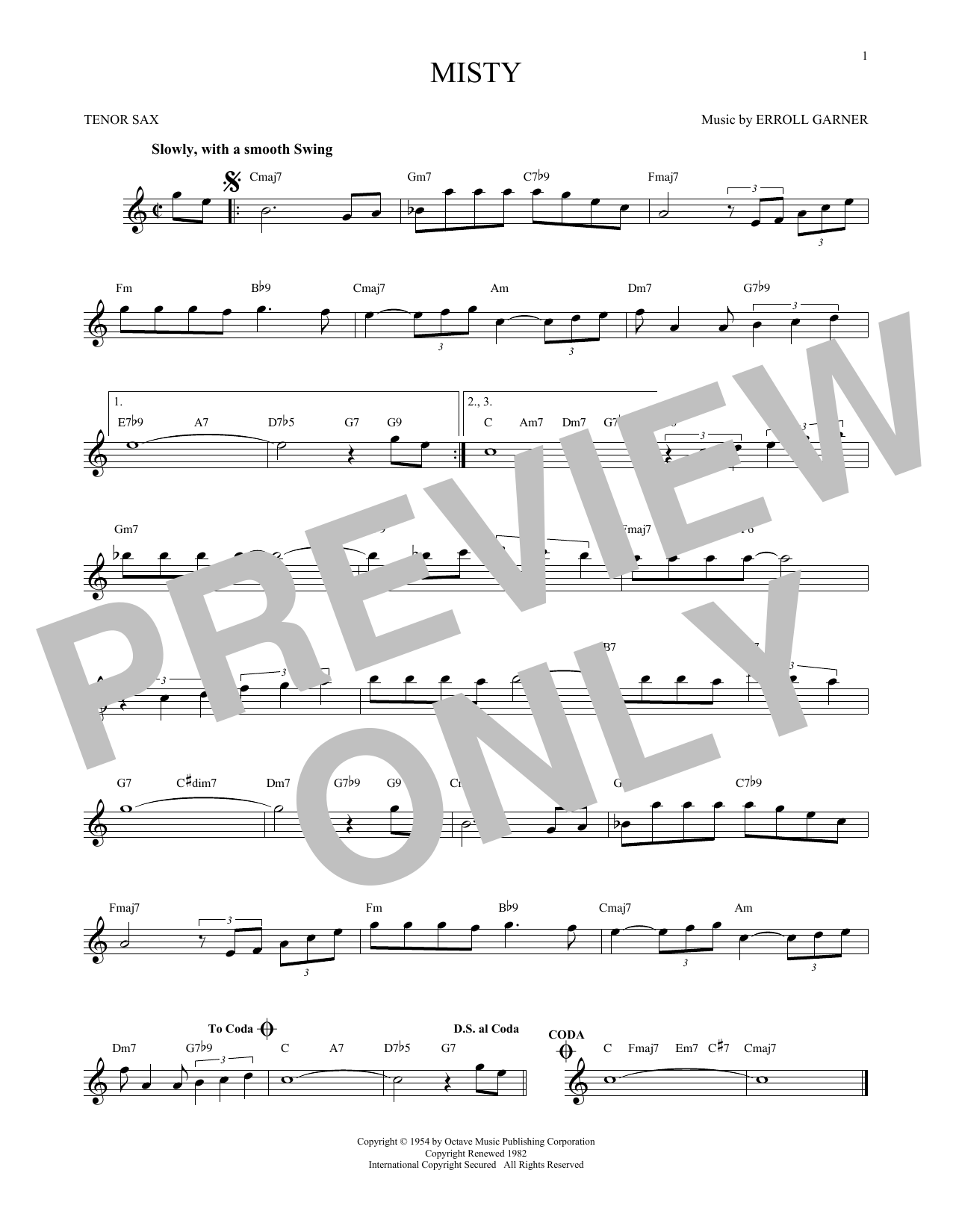 Produktbild zu:  Misty - Erroll Garner