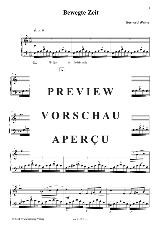 gallery: Bewegte Zeit , , Klavier Solo