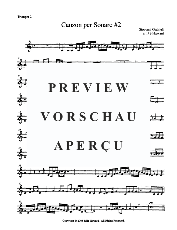 Produktgalerie: Seite 9 von 11 Canzone Per Sonare Nr. 2, , BlechblÀser Quintett