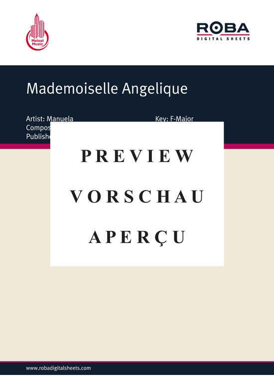 Produktgalerie: Seite 2 von 4 Mademoiselle Angelique, 	Manuela, Klavier und Gesang