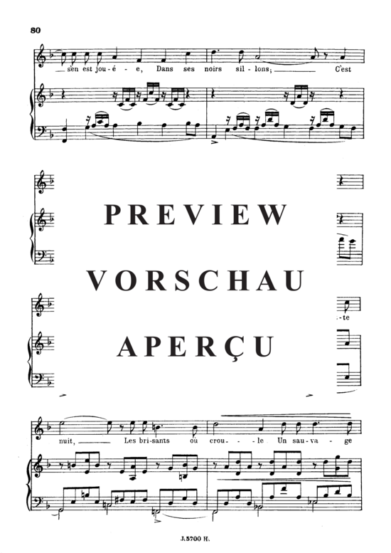 Product gallery: Page 5 of 6 La fleur qui va sur l'eau Op.85 No.2, , High Voice and Piano