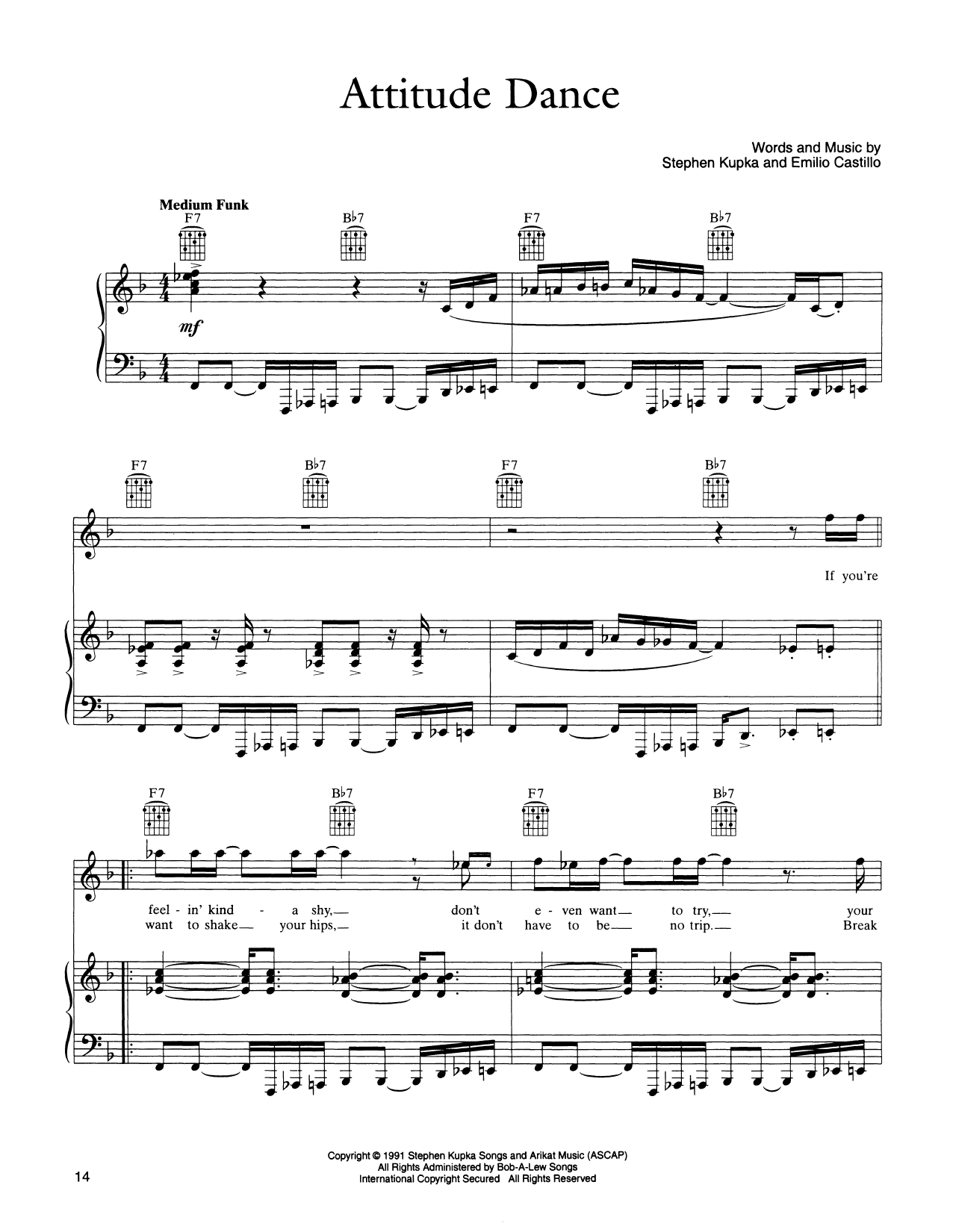 Produktgalerie: Seite 1 von 1 Attitude Dance, Tower Of Power, Gesang, Gitarre, Klavier